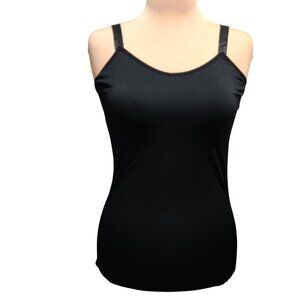 UltraTeeze One Size Womens Black Seamless Cami Tank Top Stretchy Lingerie Layer